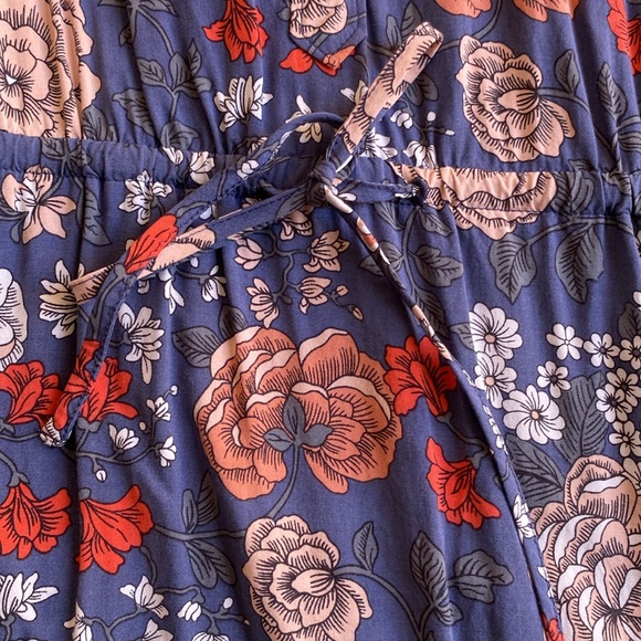 Loft Dress Blue Floral Pattern S - Picture 7 of 13